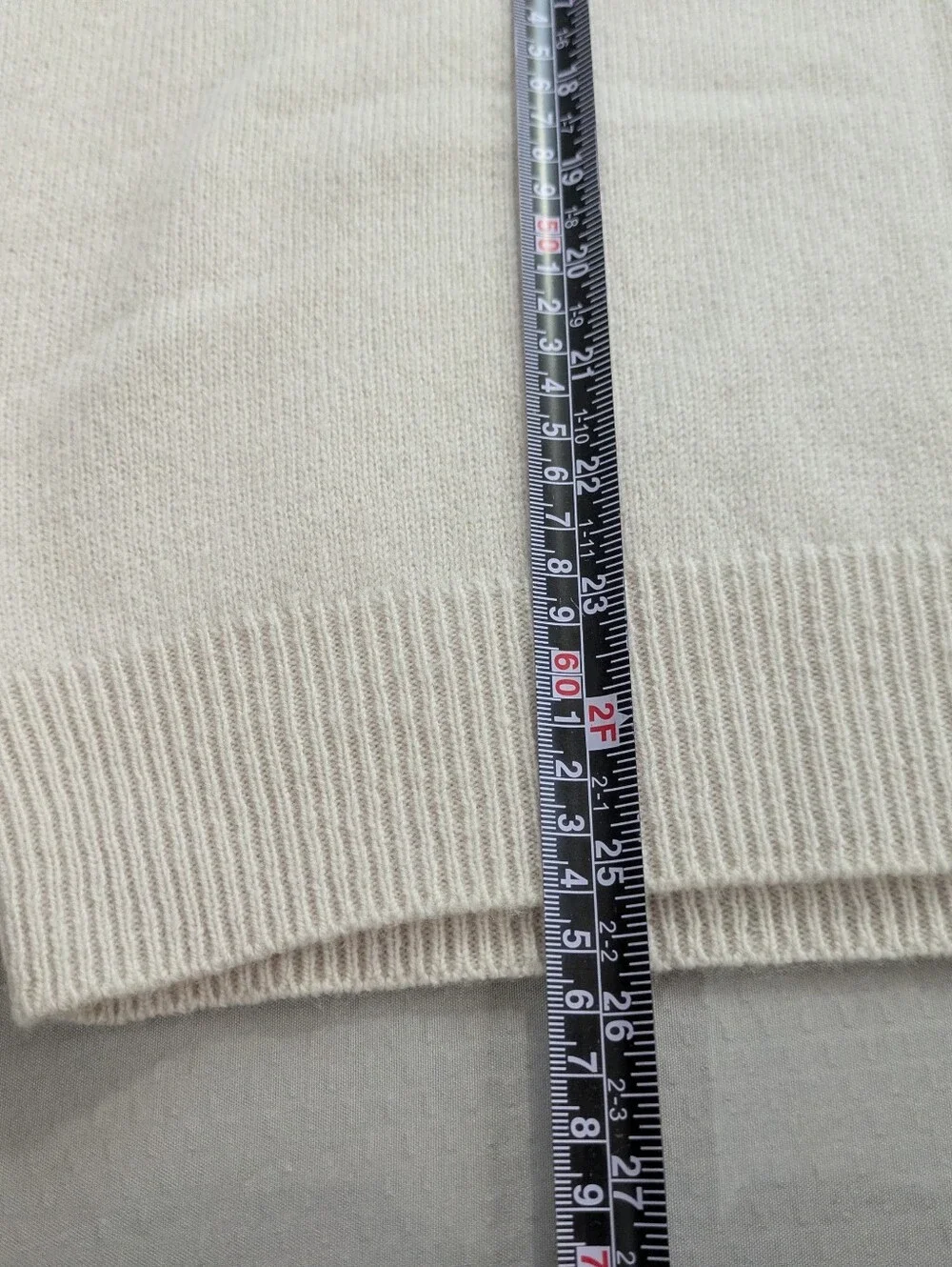 Vintage Polo Ralph Lauren 100% Lambswool  Collared Button Polo Sz M Cream Ivory